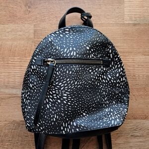 Fossil "Meghan" Black And White Mini Backpack